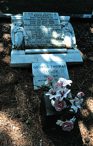 sloping stone with angels